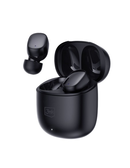3mk FlowBuds belaidės į ausis įdedamos Bluetooth ausinės – juodos