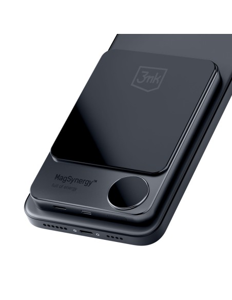 Powerbank 3mk MagSynergy 10000 mAh indukcija su MagSafe - juoda Powerbank 3mk MagSynergy 10000 mAh indukcija su MagSafe - juoda