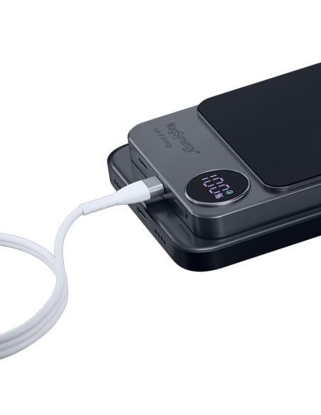Powerbank 3mk MagSynergy 10000 mAh indukcija su MagSafe - juoda Powerbank 3mk MagSynergy 10000 mAh indukcija su MagSafe - juoda