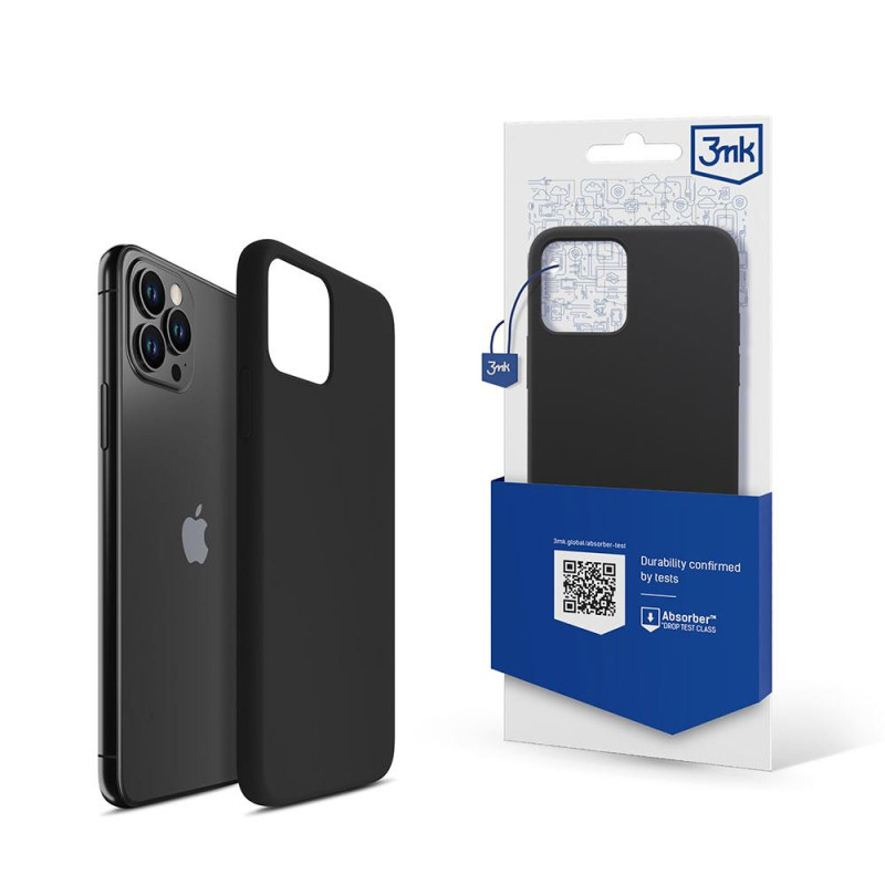 3mk silikoninis dėklas, skirtas iPhone 11 Pro – juodas