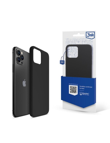 3mk silikoninis dėklas, skirtas iPhone 11 Pro Max – juodas