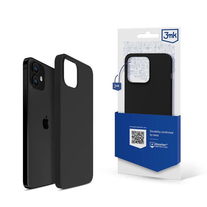 3mk silikoninis dėklas iPhone 12 mini - juodas 3mk silikoninis dėklas iPhone 12 mini - juodas