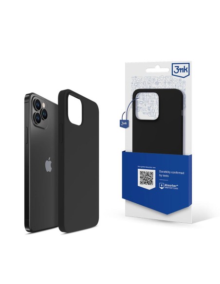 3mk silikoninis dėklas, skirtas iPhone 12 Pro Max – juodas 3mk silikoninis dėklas, skirtas iPhone 12 Pro Max – juodas