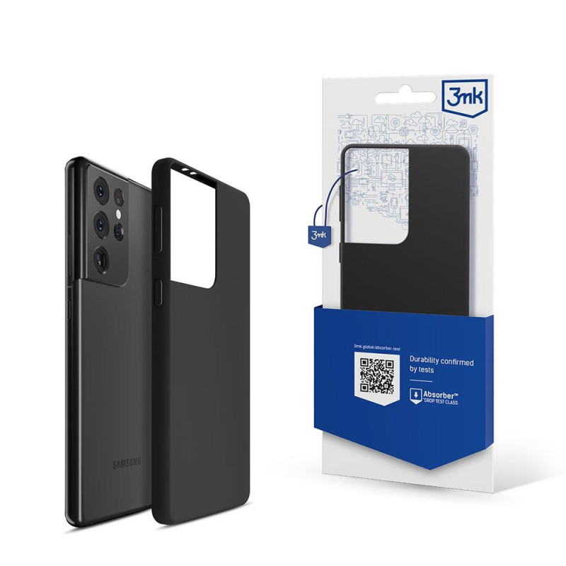 3mk silikoninis dėklas, skirtas Samsung Galaxy S21 Ultra 5G – juodas 3mk silikoninis dėklas, skirtas Samsung Galaxy S21 Ultra 5G – juodas