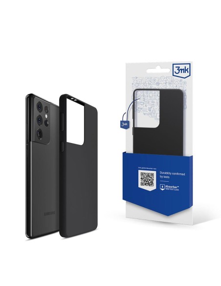 3mk silikoninis dėklas, skirtas Samsung Galaxy S21 Ultra 5G – juodas