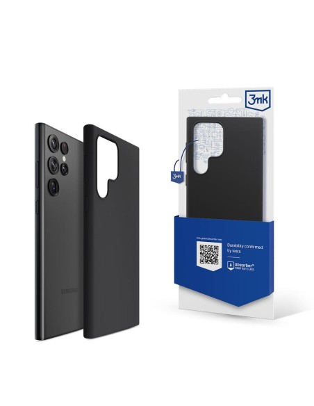 3mk silikoninis dėklas, skirtas Samsung Galaxy S22 Ultra 5G – juodas