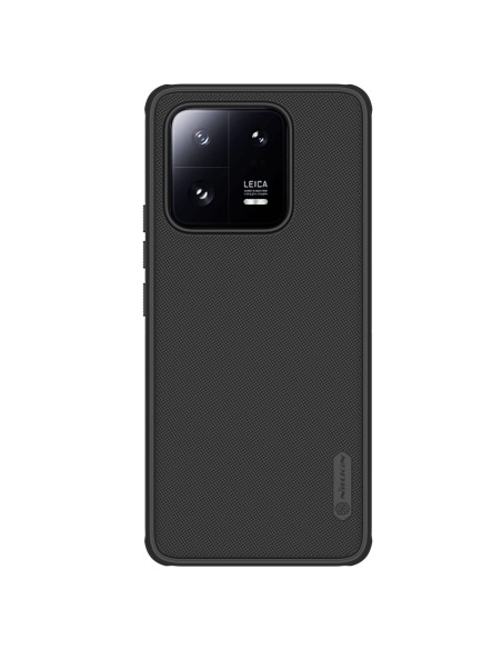 Nillkin Super Frosted Shield Pro dėklas, skirtas Xiaomi 13 Pro Armored dangtelis + telefono stovas juodas