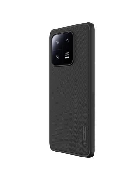 Nillkin Super Frosted Shield Pro dėklas, skirtas Xiaomi 13 Pro Armored dangtelis + telefono stovas juodas