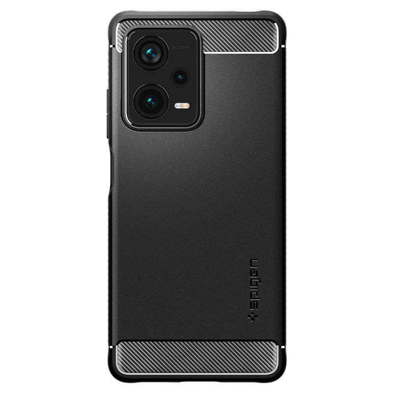 Spigen Rugged Armor dėklas, skirtas Xiaomi Redmi Note 12 Pro+ 5G - matinė juoda