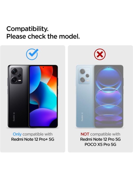 Spigen Rugged Armor dėklas, skirtas Xiaomi Redmi Note 12 Pro+ 5G - matinė juoda Spigen Rugged Armor dėklas, skirtas Xiaomi Redmi Note 12 Pro+ 5G - matinė juoda