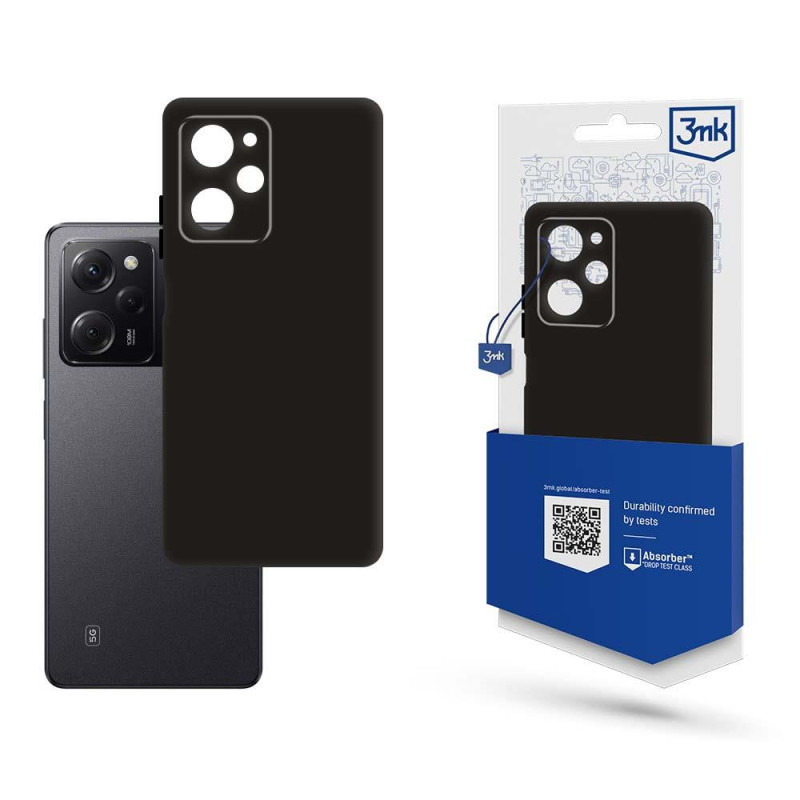 3mk matinis dėklas, skirtas Poco X5 Pro 5G – juodas 3mk matinis dėklas, skirtas Poco X5 Pro 5G – juodas