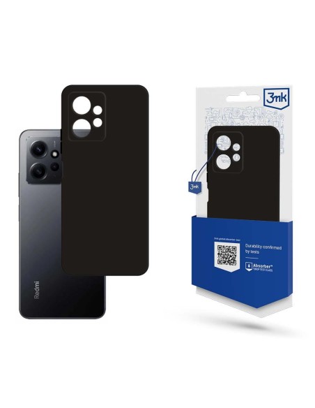 3mk matinis dėklas, skirtas Redmi Note 12 4G - juodas