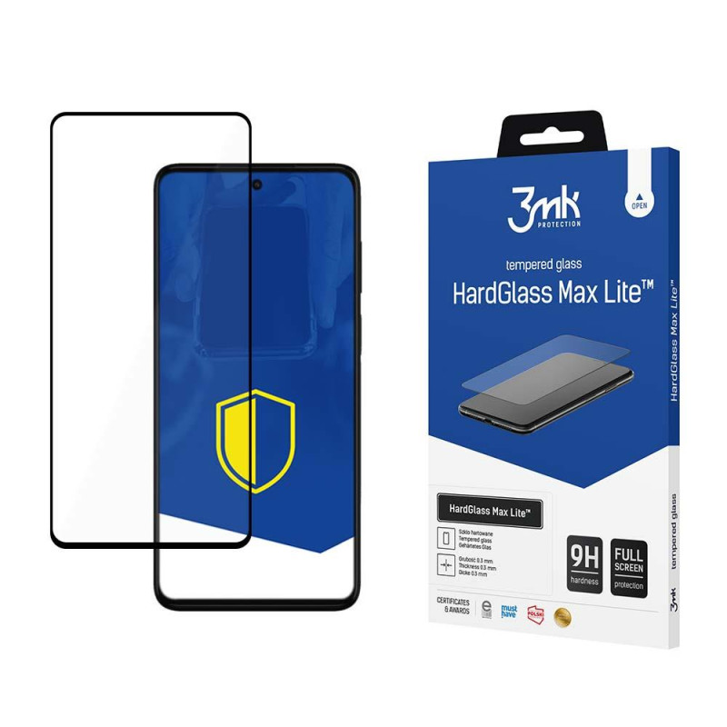 9H 3mk HardGlass Max Lite™ stiklas, skirtas Motorola Moto G62 5G 9H 3mk HardGlass Max Lite™ stiklas, skirtas Motorola Moto G62 5G