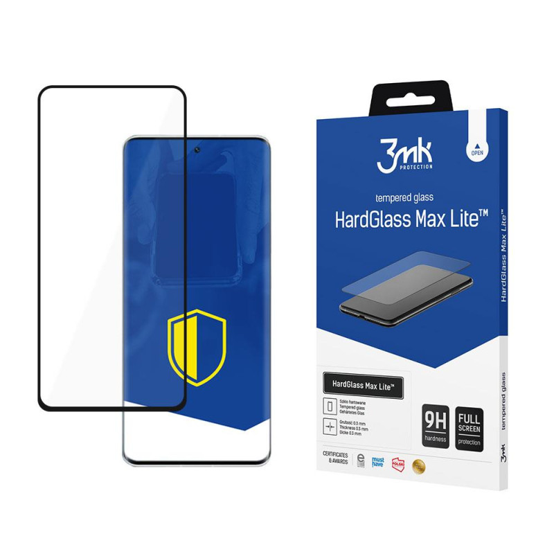9H 3mk HardGlass Max Lite™ stiklas ant Xiaomi 12 Lite