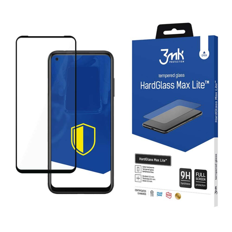 9H 3mk HardGlass Max Lite™ stiklas, skirtas HTC Desire 22 Pro