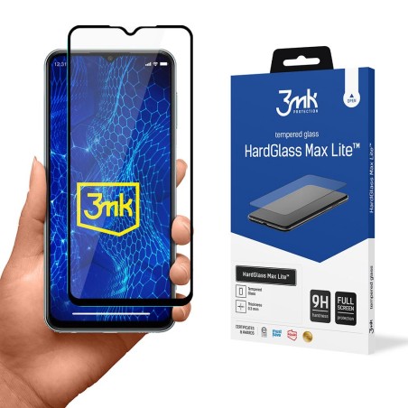 9H 3mk HardGlass Max Lite™ stiklas, skirtas Samsung Galaxy M23 5G 9H 3mk HardGlass Max Lite™ stiklas, skirtas Samsung Galaxy M23 5G