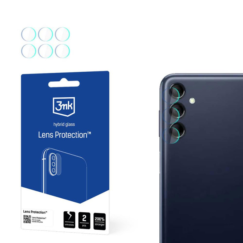 3mk Lens Protection™ hibridinis fotoaparato stiklas, skirtas Samsung Galaxy M14