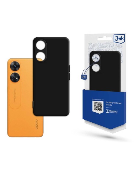 3mk matinis dėklas, skirtas Oppo Reno 8T 4G – juodas 3mk matinis dėklas, skirtas Oppo Reno 8T 4G – juodas