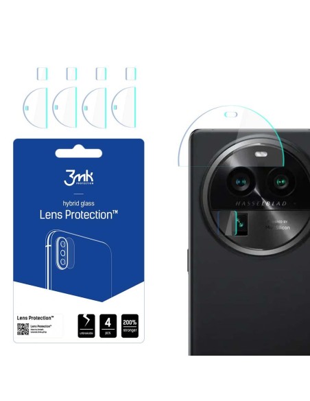 3mk Lens Protection™ hibridinis fotoaparato stiklas, skirtas Oppo Find X6 Pro 3mk Lens Protection™ hibridinis fotoaparato stiklas, skirtas Oppo Find X6 Pro