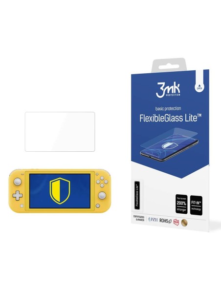 3mk FlexibleGlass Lite™ hibridinis stiklas, skirtas Nintendo Switch Lite 2019 3mk FlexibleGlass Lite™ hibridinis stiklas, skirtas Nintendo Switch Lite 2019