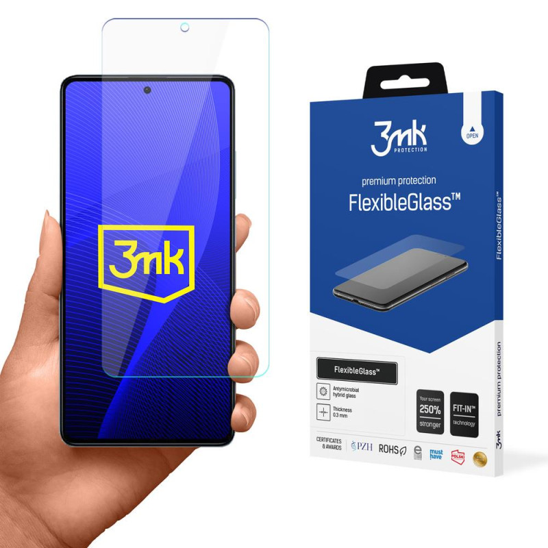 3mk FlexibleGlass™ hibridinis stiklas su Redmi Note 12 Pro / Pro+
