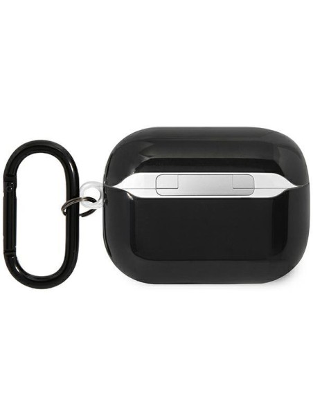 BMW Tricolor Stripes dėklas, skirtas AirPods Pro 2nd gen - juodas BMW Tricolor Stripes dėklas, skirtas AirPods Pro 2nd gen - juodas