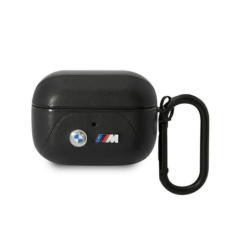 BMW Leather Curved Line dėklas, skirtas AirPods Pro - juodas BMW Leather Curved Line dėklas, skirtas AirPods Pro - juodas
