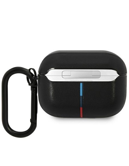 BMW Leather Curved Line dėklas, skirtas AirPods Pro - juodas BMW Leather Curved Line dėklas, skirtas AirPods Pro - juodas