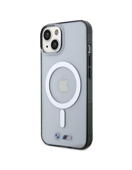 BMW Silver Ring MagSafe dėklas iPhone 14 Plus - skaidrus BMW Silver Ring MagSafe dėklas iPhone 14 Plus - skaidrus