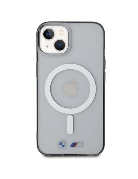 BMW Silver Ring MagSafe dėklas iPhone 14 Plus - skaidrus BMW Silver Ring MagSafe dėklas iPhone 14 Plus - skaidrus