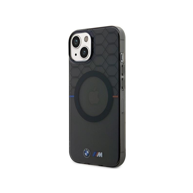 BMW Pattern MagSafe dėklas iPhone 14 Plus - pilkas