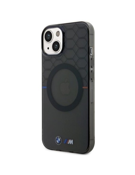 BMW Pattern MagSafe dėklas iPhone 14 Plus - pilkas BMW Pattern MagSafe dėklas iPhone 14 Plus - pilkas