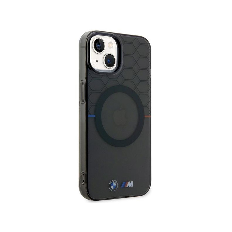 BMW Pattern MagSafe dėklas iPhone 14 Plus - pilkas