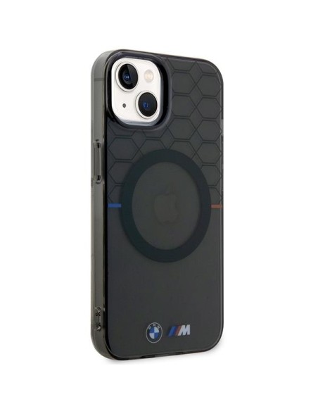 BMW Pattern MagSafe dėklas iPhone 14 Plus - pilkas BMW Pattern MagSafe dėklas iPhone 14 Plus - pilkas