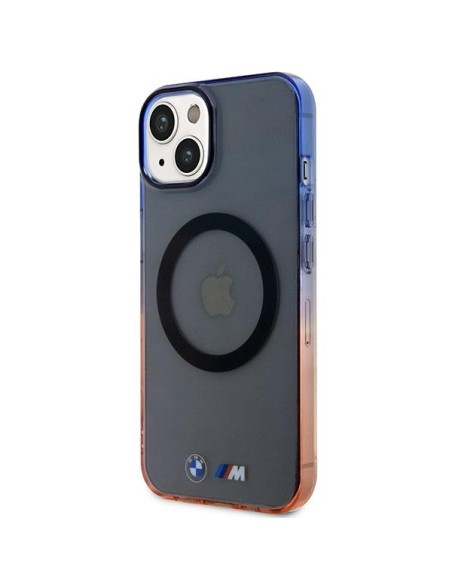 BMW Gradient Bumper MagSafe dėklas iPhone 14 Plus - pilkas BMW Gradient Bumper MagSafe dėklas iPhone 14 Plus - pilkas