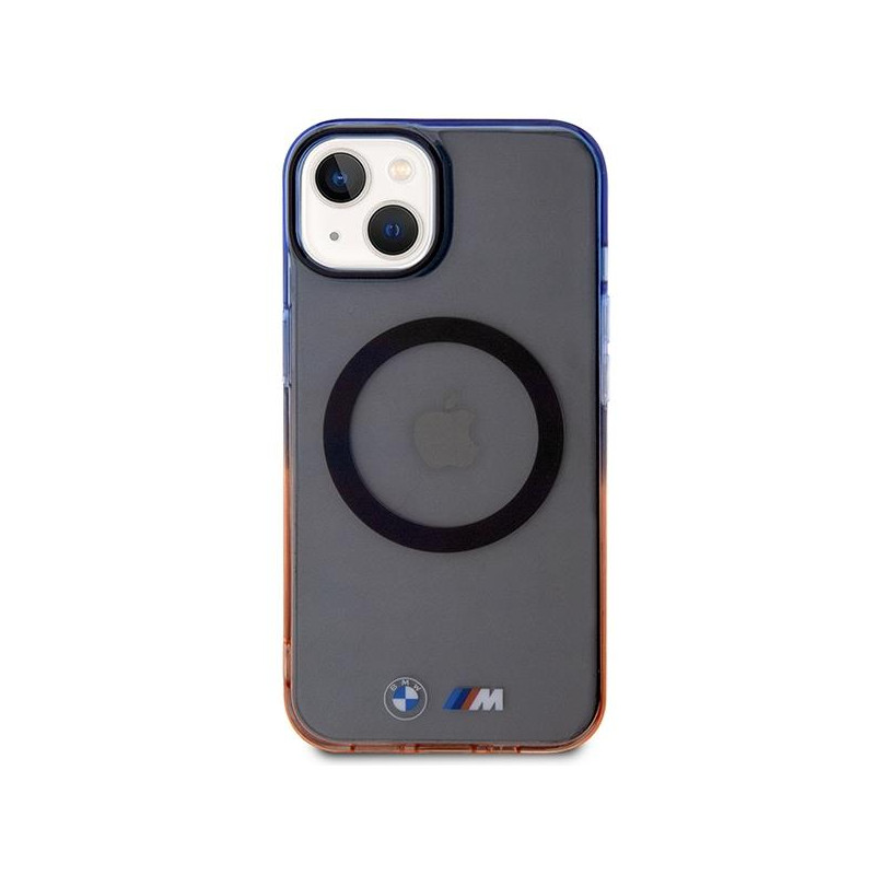 BMW Gradient Bumper MagSafe dėklas iPhone 14 Plus - pilkas