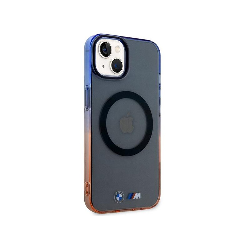 BMW Gradient Bumper MagSafe dėklas iPhone 14 Plus - pilkas