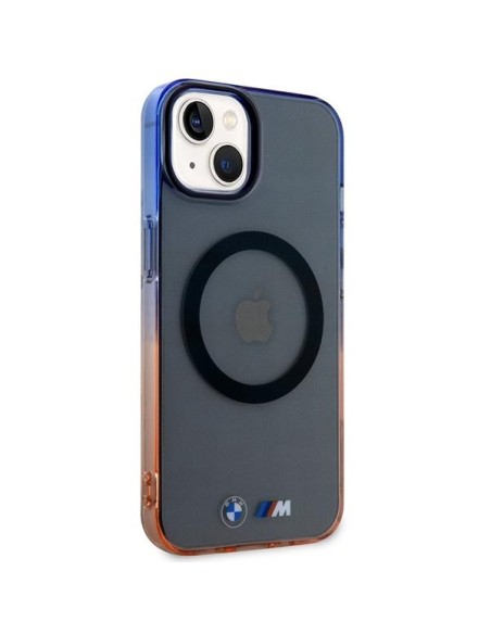 BMW Gradient Bumper MagSafe dėklas iPhone 14 Plus - pilkas BMW Gradient Bumper MagSafe dėklas iPhone 14 Plus - pilkas