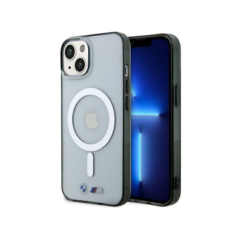 BMW Silver Ring MagSafe dėklas iPhone 14 - skaidrus BMW Silver Ring MagSafe dėklas iPhone 14 - skaidrus