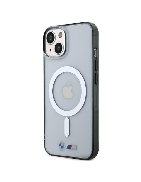 BMW Silver Ring MagSafe dėklas iPhone 14 - skaidrus BMW Silver Ring MagSafe dėklas iPhone 14 - skaidrus