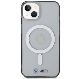 BMW Silver Ring MagSafe dėklas iPhone 14 - skaidrus