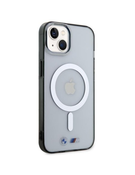 BMW Silver Ring MagSafe dėklas iPhone 14 - skaidrus BMW Silver Ring MagSafe dėklas iPhone 14 - skaidrus
