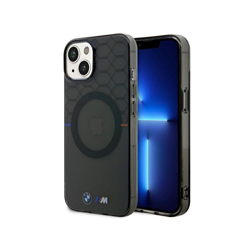 BMW Pattern MagSafe dėklas iPhone 14 - pilkas BMW Pattern MagSafe dėklas iPhone 14 - pilkas