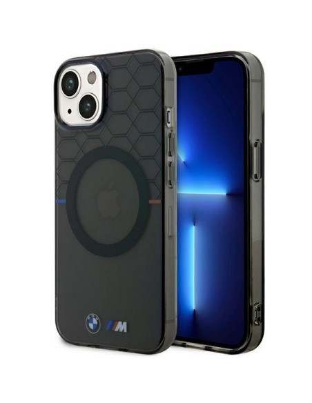 BMW Pattern MagSafe dėklas iPhone 14 - pilkas BMW Pattern MagSafe dėklas iPhone 14 - pilkas