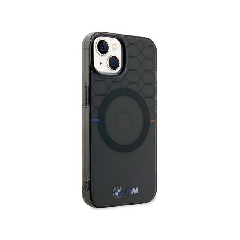 BMW Pattern MagSafe dėklas iPhone 14 - pilkas