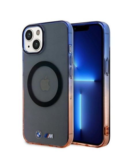BMW Gradient Bumper MagSafe dėklas iPhone 14 - pilkas BMW Gradient Bumper MagSafe dėklas iPhone 14 - pilkas