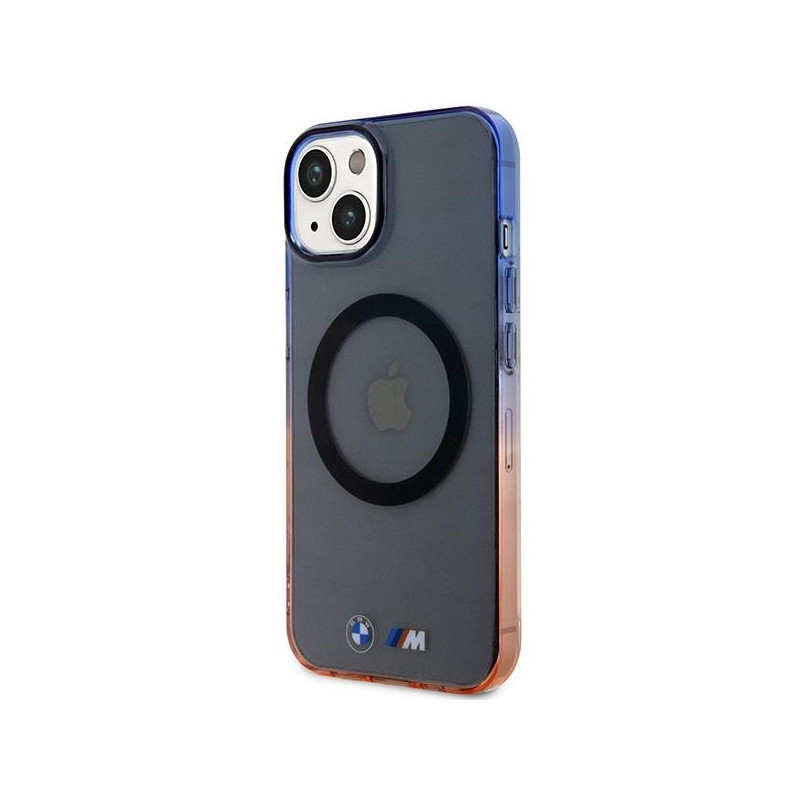 BMW Gradient Bumper MagSafe dėklas iPhone 14 - pilkas