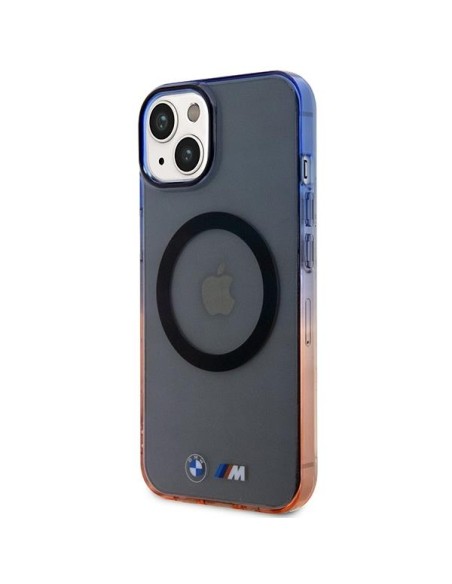 BMW Gradient Bumper MagSafe dėklas iPhone 14 - pilkas BMW Gradient Bumper MagSafe dėklas iPhone 14 - pilkas