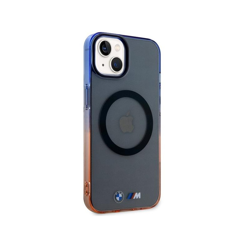 BMW Gradient Bumper MagSafe dėklas iPhone 14 - pilkas