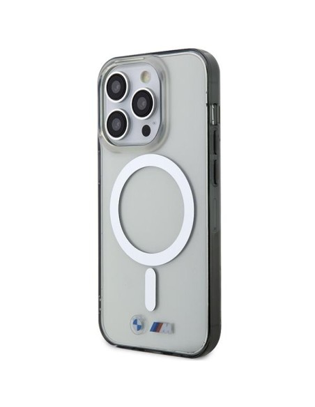 BMW Silver Ring MagSafe dėklas iPhone 14 Pro Max - skaidrus BMW Silver Ring MagSafe dėklas iPhone 14 Pro Max - skaidrus